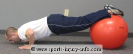 Fitness Ball Push Up