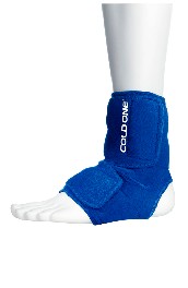 Ankle ice compression wrap